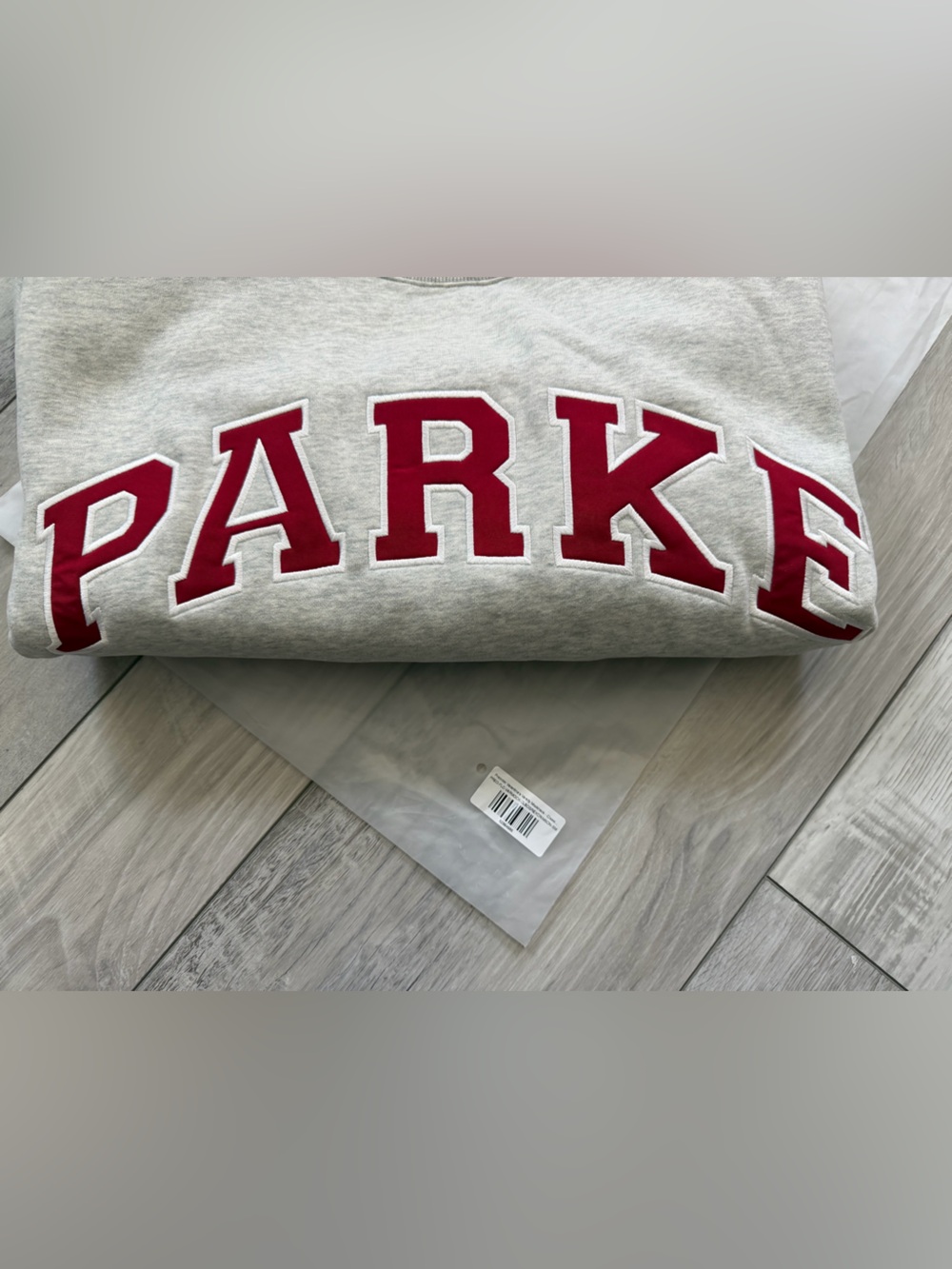 NWT Authentic PARKE Valentine Varsity Fleece Retro Trending Mockneck size s/m - Picture 13 of 15